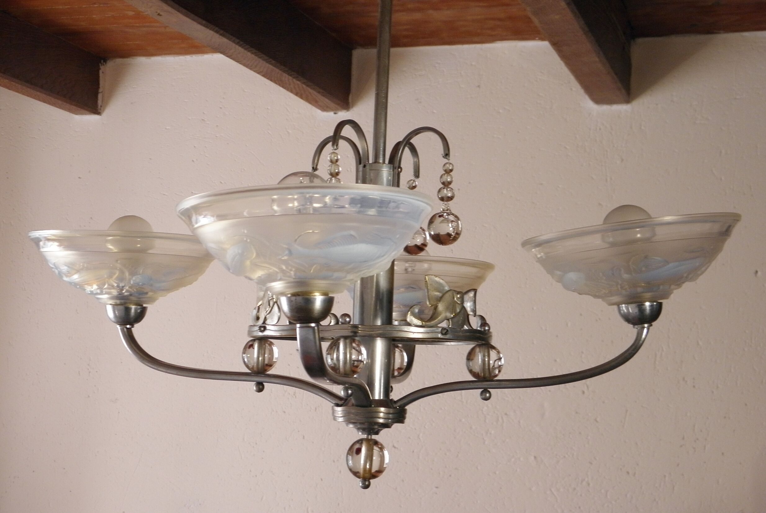 Lustre aux poissons années 40