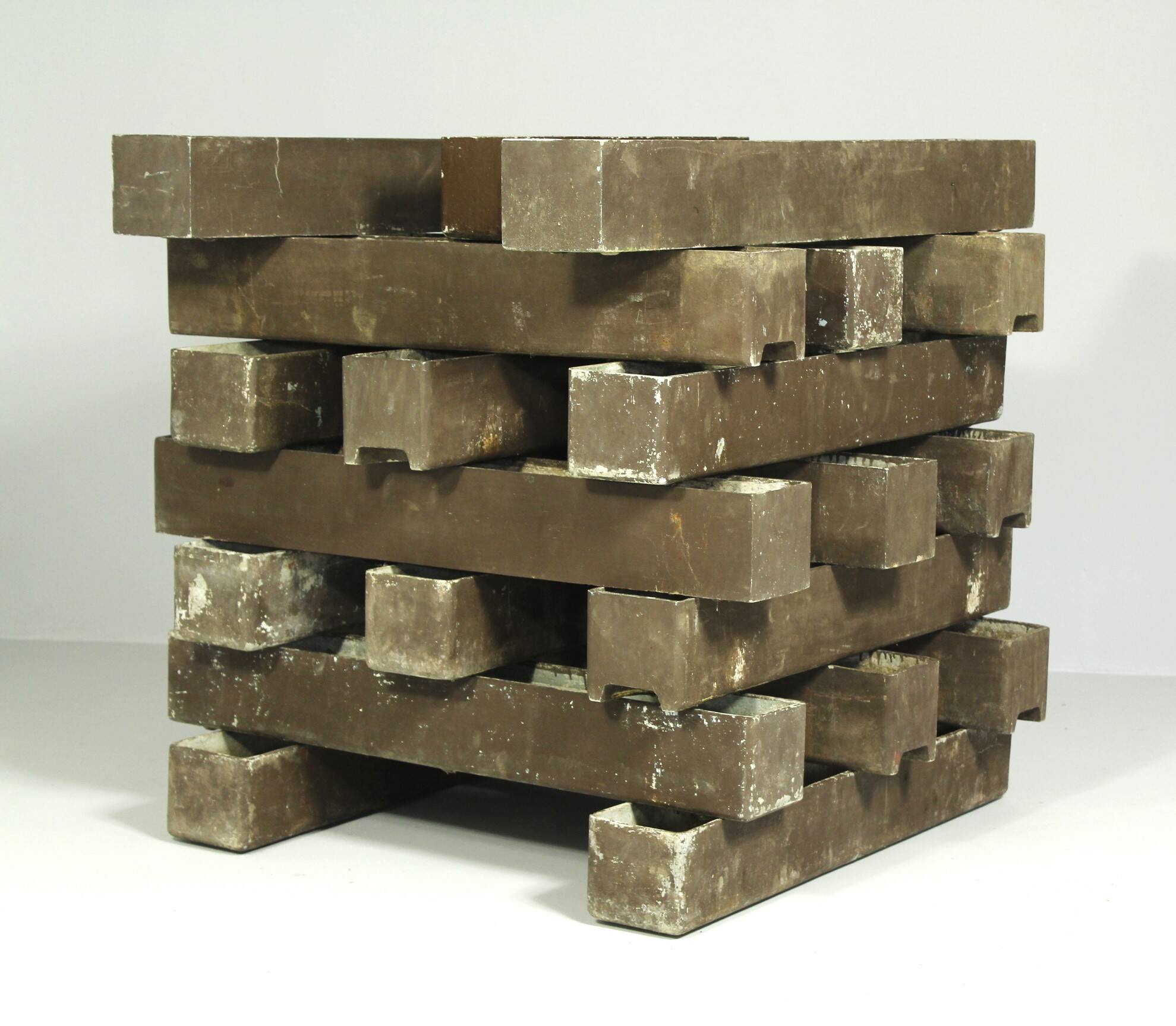 20 jardinières style Willy Guhl, années 1960