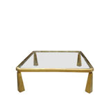 Bronze coffee table by Peter Ghyczy, 1970s