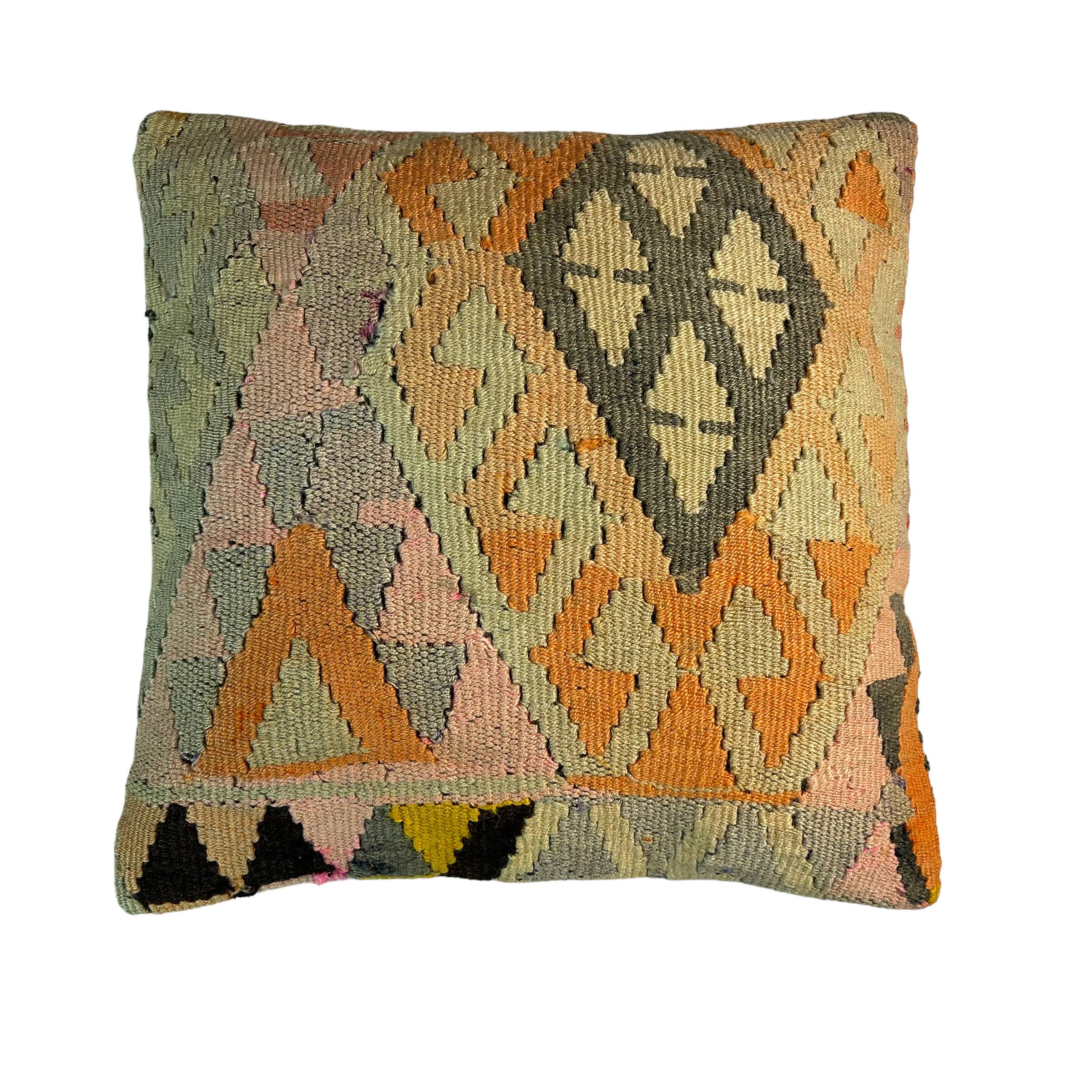 Housse de coussin Kilim turc vintage, 45 x 45 cm