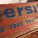 Wooden advertising parsley box