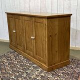 1950s English 4-door fir sideboard