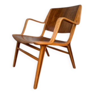 Fauteuil lounge AX, Peter Hvidt et Orla Mølgaard-Nielsen pour Fritz Hansen, années 1960