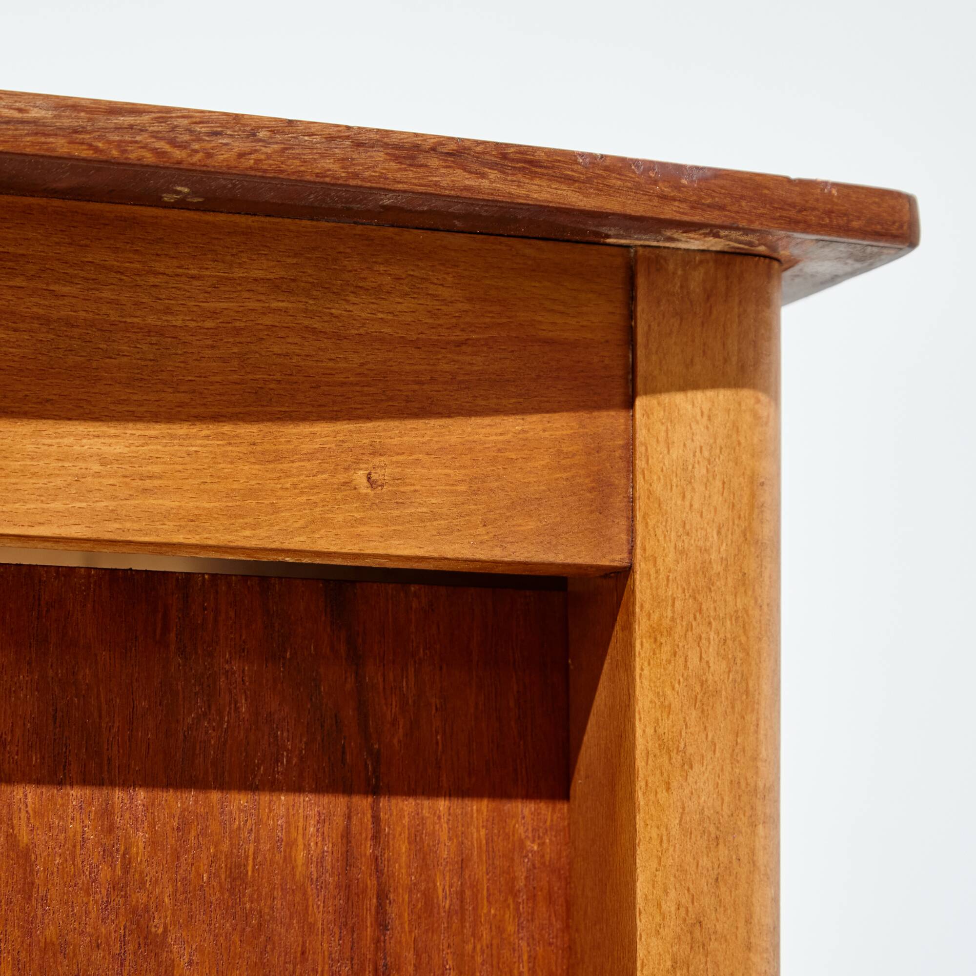Restored teak and beech desk