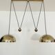 Adjustable Double Posa40 Nickel Plated Pendant Lamp by Florian Schulz