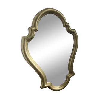 Miroir style baroque cadre doré