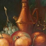 Oil painting on panel Still Life signed C. Ventura