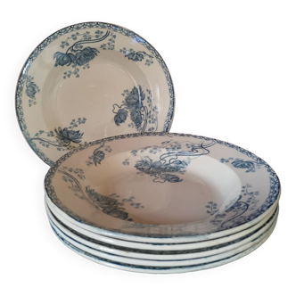 6 assiettes creuses Royat