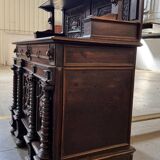 L XIII style oak sideboard