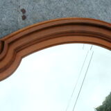 Old large carved wooden mirror and bevelled ice 102x144cm