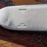 Christofle - Set of 2 fish knives, Rubans croisés model, in silver-plated metal