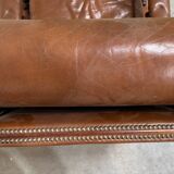 Vintage brown leather armchair