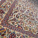 Tapis persan keshan milieux XXeme 137x210cm