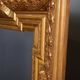 Antique French Napoleon III mirror with gold-coloured frame