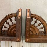 Vintage wooden bookend