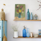 Old paintings of dahlias