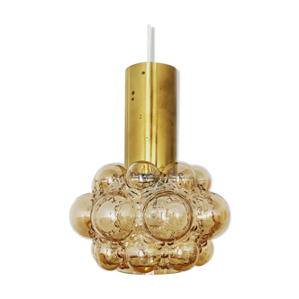 Bubble glass pendant lamp by Helena Tynell for Glashütte Limburg