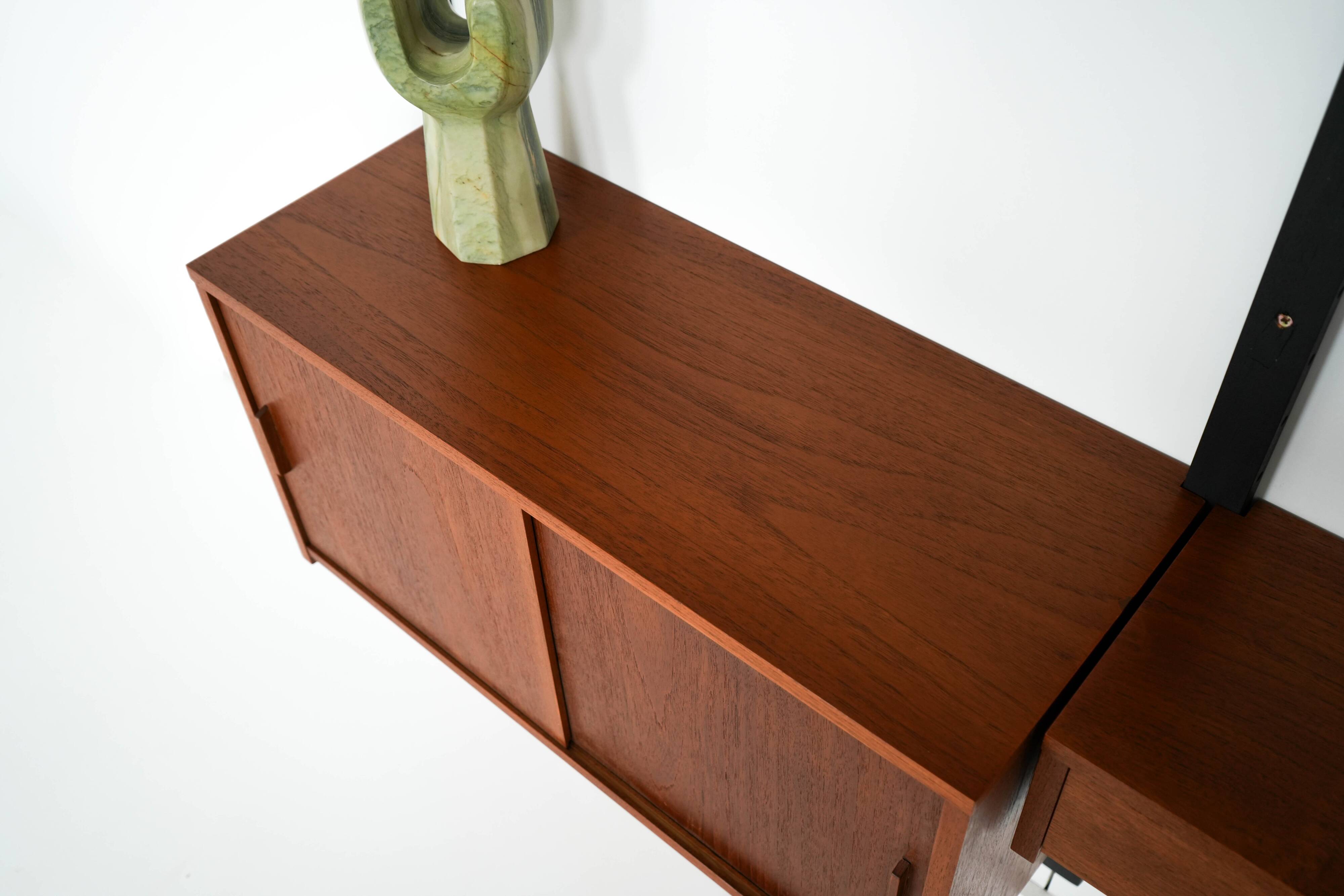 Teak shelving unit, Danish design, 1960s, production: Denmark
