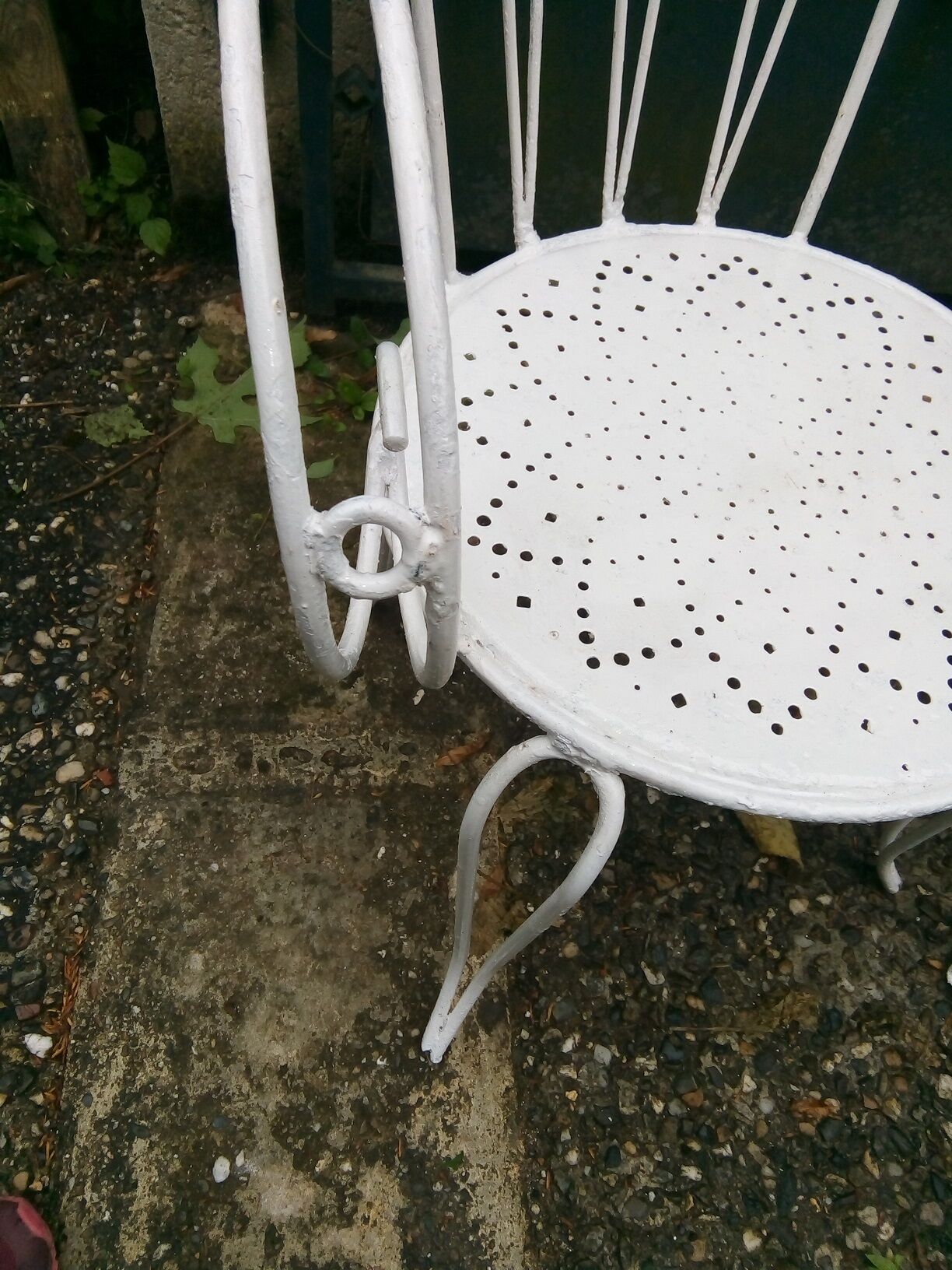 Set of 4 armchairs of garden furniture large files 40s