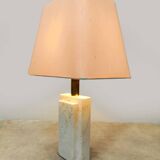 Italian vintage travertine table lamp 1970