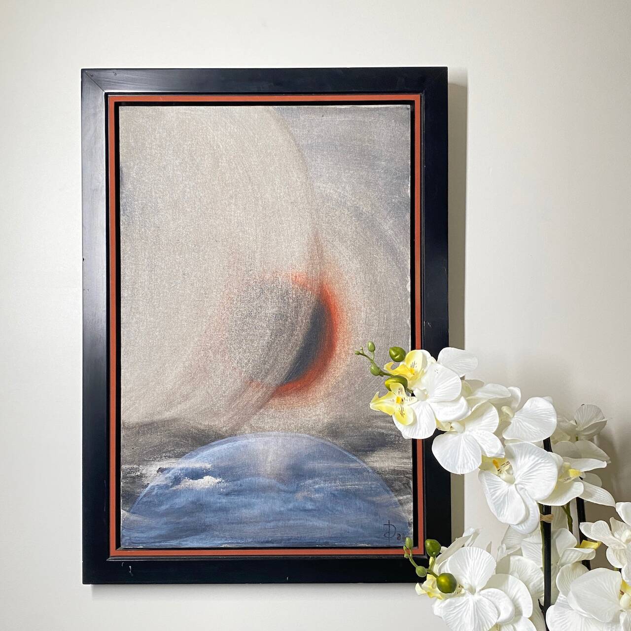 Modern painting by isabelle de duve - utopie 'peut-être' - 1988