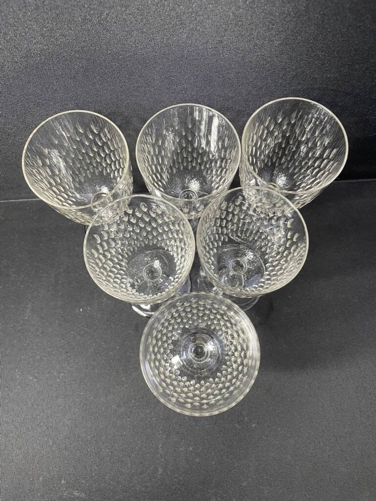 6 baccarat water glasses paris service