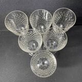 6 baccarat water glasses paris service