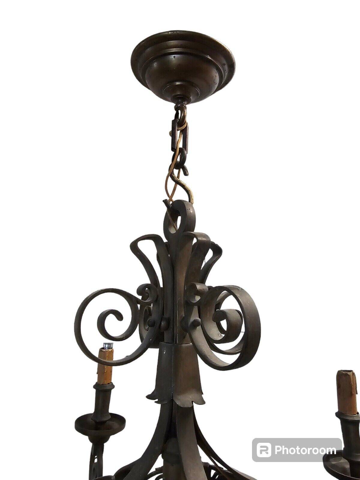 wrought iron chandelier