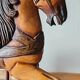 Cheval de bois à bascule XXeme