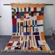 Large Abstract Multicolored Beni Ouarain Rug, Modern Mosaic Design 3x2m