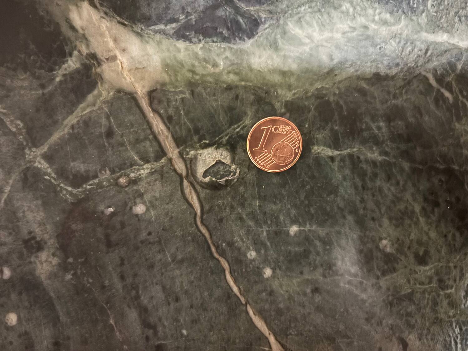 Green marble coffee table