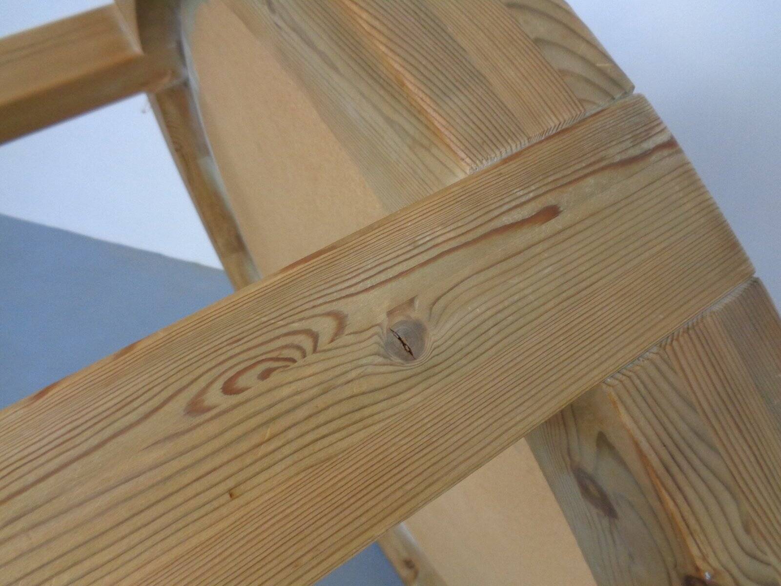 Large pine and ceramic coffee table by Lisbeth Sallingboe for Sallingboe, Denmark, 1970s.