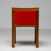 A masterpiece of Italian modernism: eleven Aldo Rossi red Teatro arm chairs