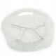 Appetizer platter, mid-century modern, soda glass, design by J. S. Drost, Ząbkowice, Poland, 1970s