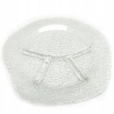 Appetizer platter, mid-century modern, soda glass, design by J. S. Drost, Ząbkowice, Poland, 1970s