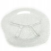 Appetizer platter, mid-century modern, soda glass, design by J. S. Drost, Ząbkowice, Poland, 1970s
