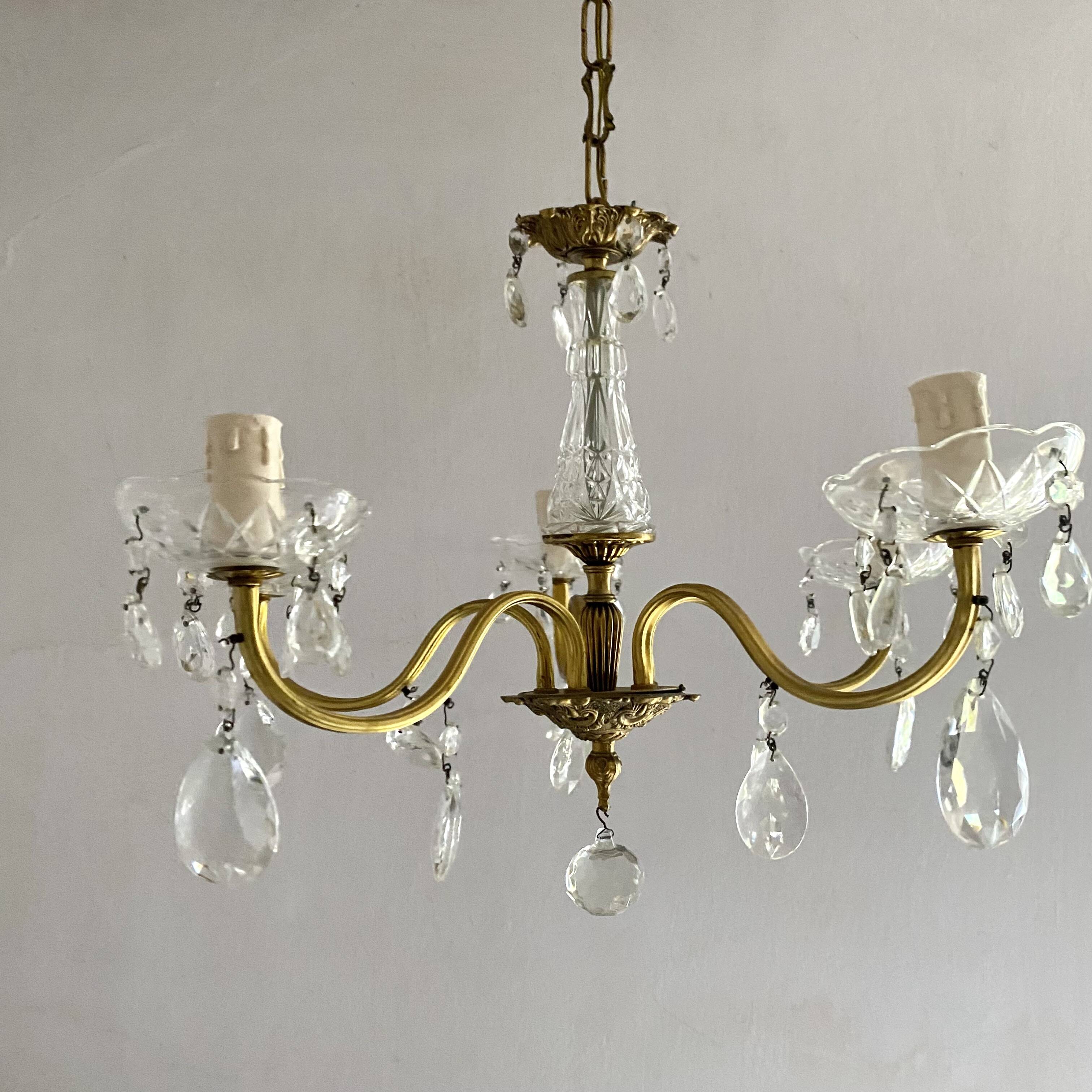 5-light tassel chandelier