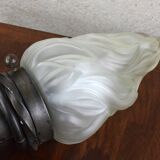 metal torch, glass flame