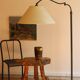 Adjustable floor lamp in patinated metal, 1970s
