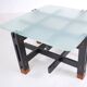 Wood and glass coffee table, Italy, c.1960