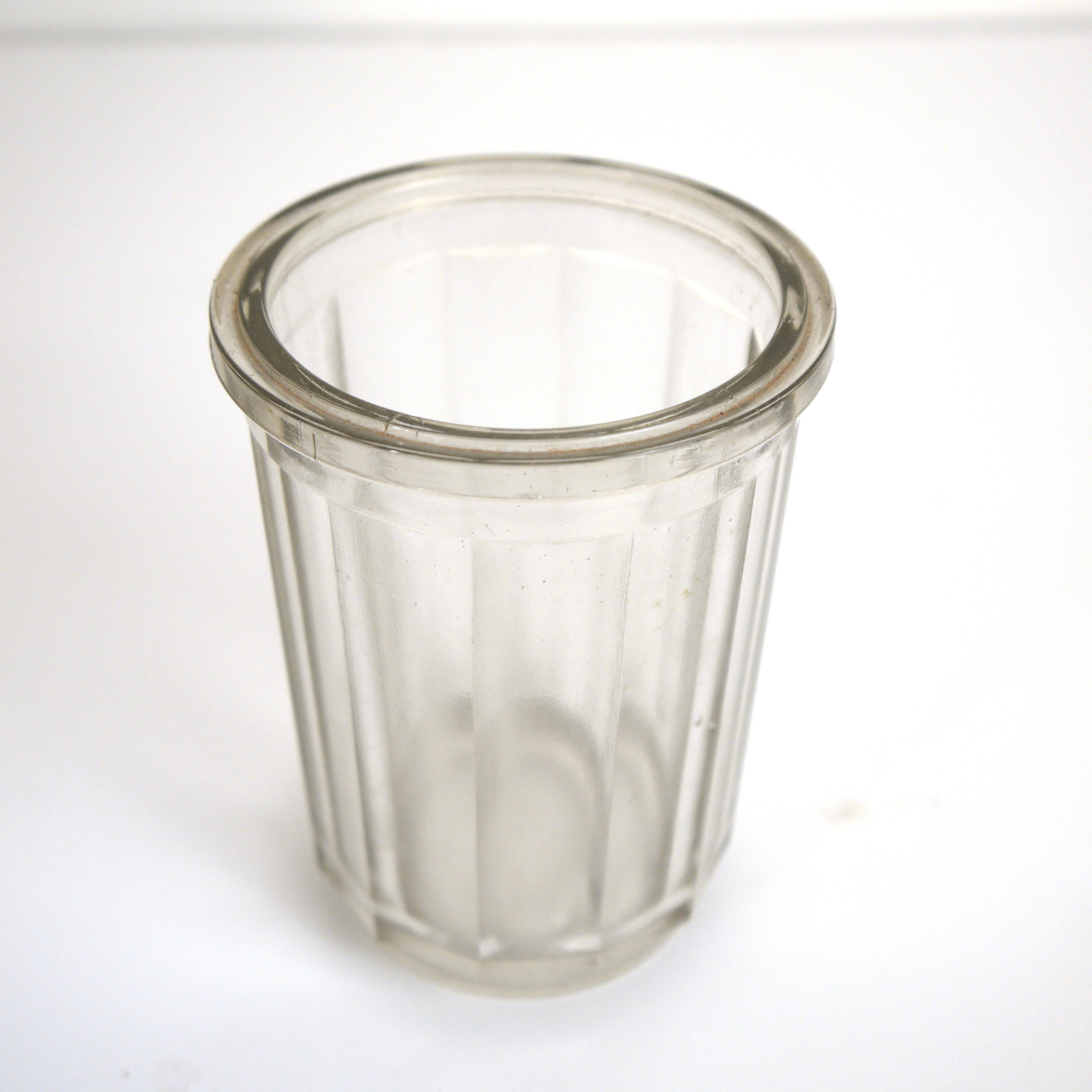 Lot of 3 thick glass jars