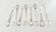 Oyster forks, cake or dessert forks, Guildart, silver-plated.