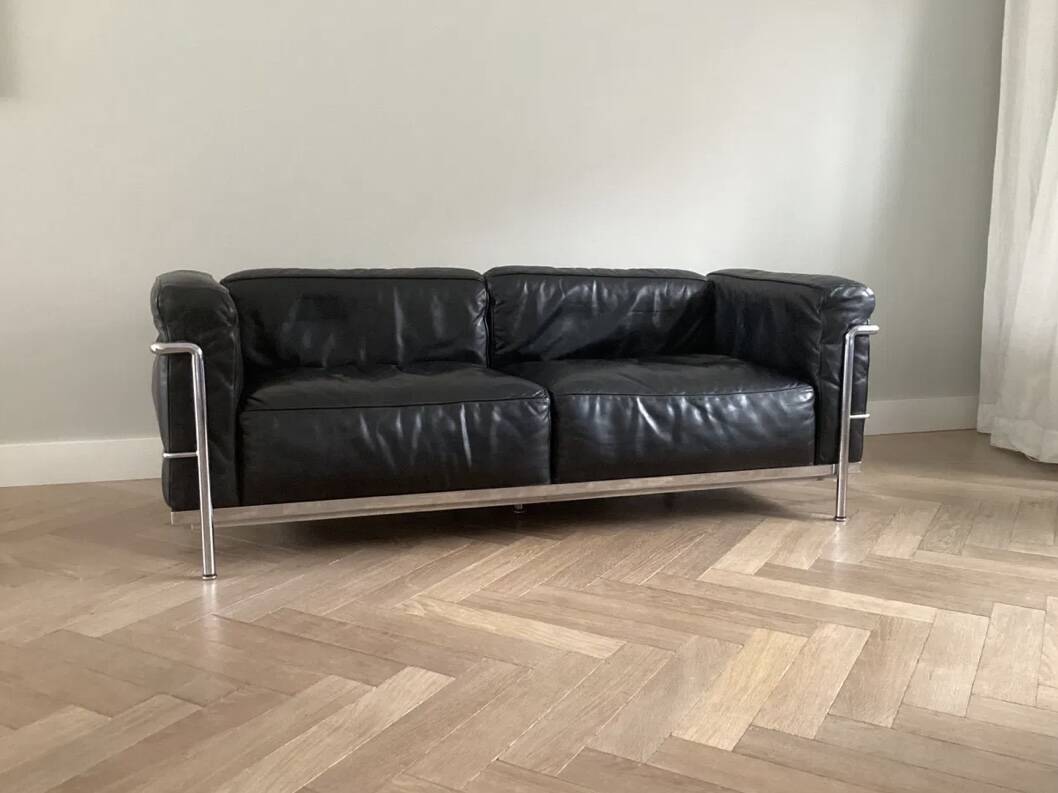 Le Corbusier - Authentic LC3 leather - 2 seats