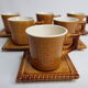"Lu" full breakfast service, enamelled ceramic, Clouet editions, Nantes
