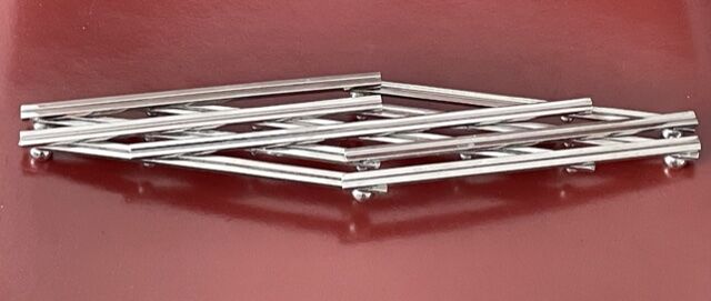 Dessous de plat métal argenté