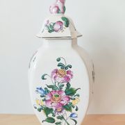 Vase décor fleurs peints à la main