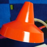 Vintage vermilion desk lamp