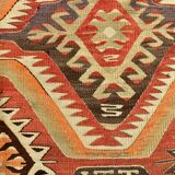 Red Brown Tribal Turkish Kilim Rug 146x292Cm SK 35174