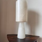 Mid-Century Modernist Spanish Alabaster Table Lamp, 1990s
