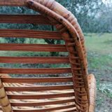 Vintage rattan armchair by Dirk Van Sliedregt for Rohe Noordwolde.
